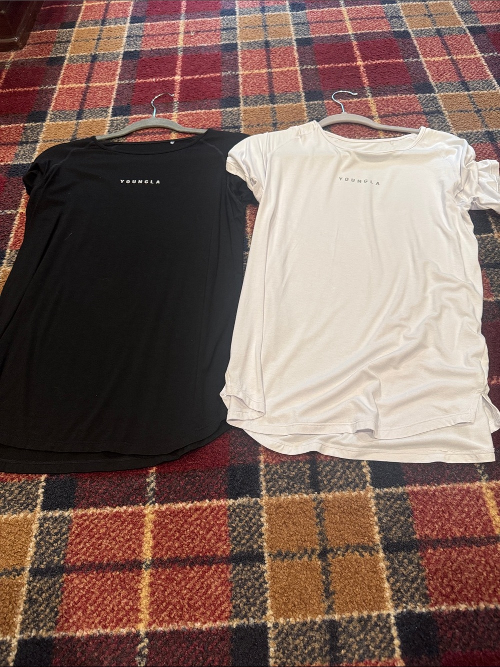 2 YoungLA men’s size small Short Sleeve Tee - Black & White